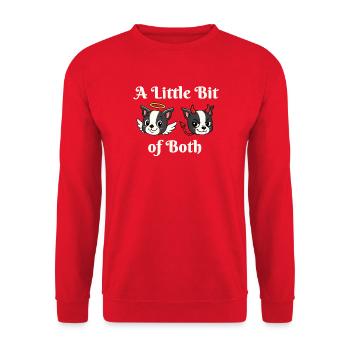 Un peu des deux - Sweat-shirt Unisexe - rouge - Devant - Alina (178cm) & Michal (187cm)