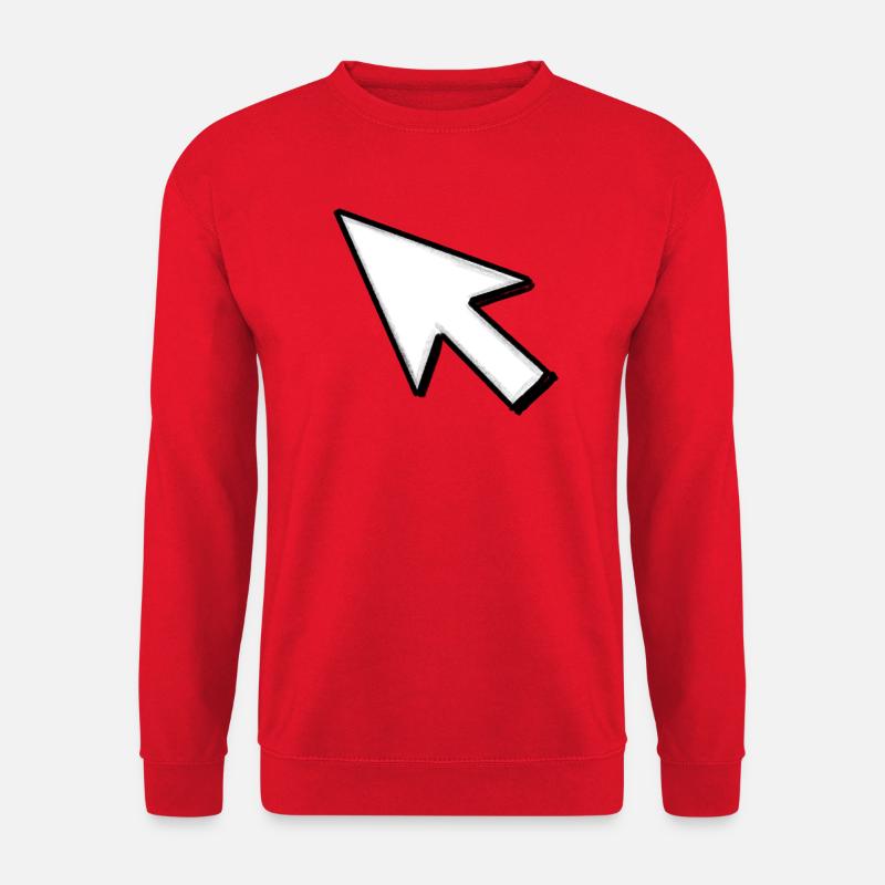 Cursor: Click mich! - Unisex Pullover - Rot