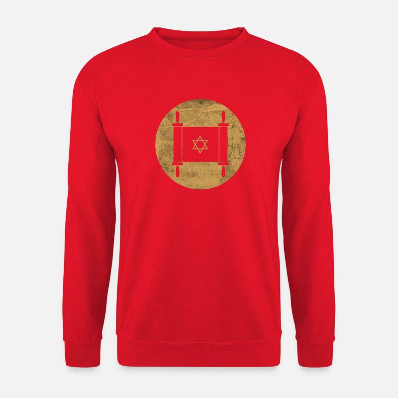 Torarolle im goldenen Kreis - Unisex Pullover - Rot