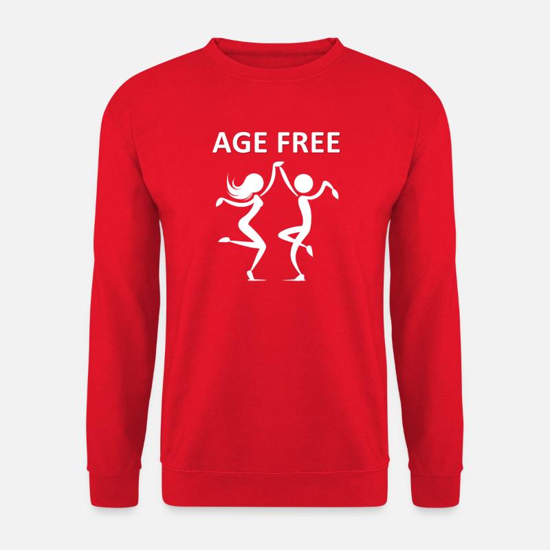 Zeitlose Freude Stilvolles Illustrationsdesign - Unisex Pullover - Rot