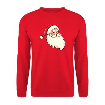 Santa Claus - Unisex Sweatshirt - red - Front - Alina (178cm) & Michal (187cm)