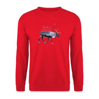 FINNISH LAPLAND - Unisex Sweatshirt - red - Front - Alina (178cm) & Michal (187cm)