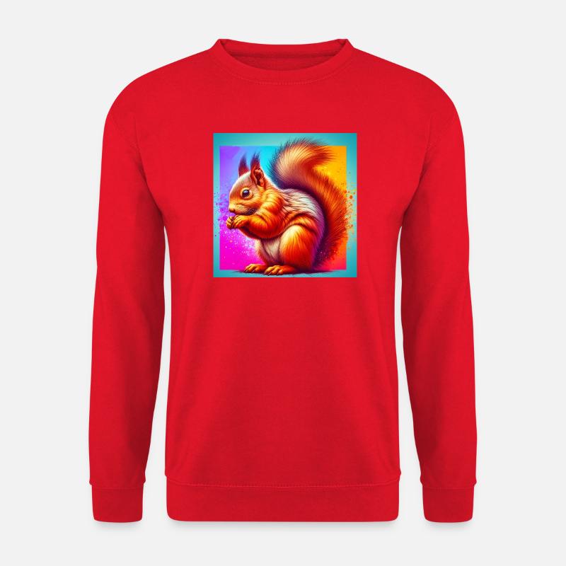 Eichhörnchen - Unisex Pullover - Rot