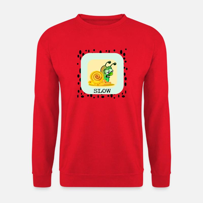 LANGSAME SCHNECKE - Unisex Pullover - Rot