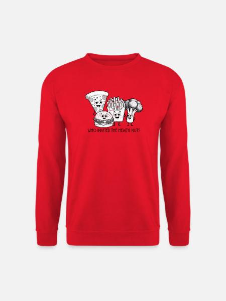 Fun Food Cartoon Collection - Unisex Sweatshirt - red