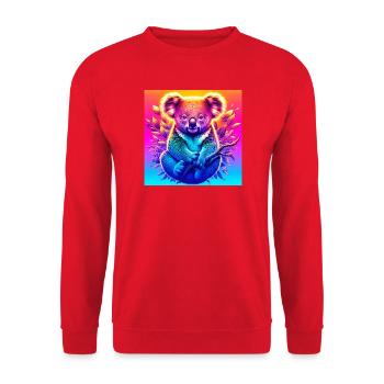 Koala - Sweat-shirt Unisexe - rouge - Devant - Alina (178cm) & Michal (187cm)
