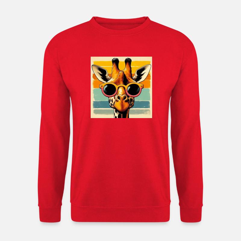 Giraffe - Unisex Pullover - Rot