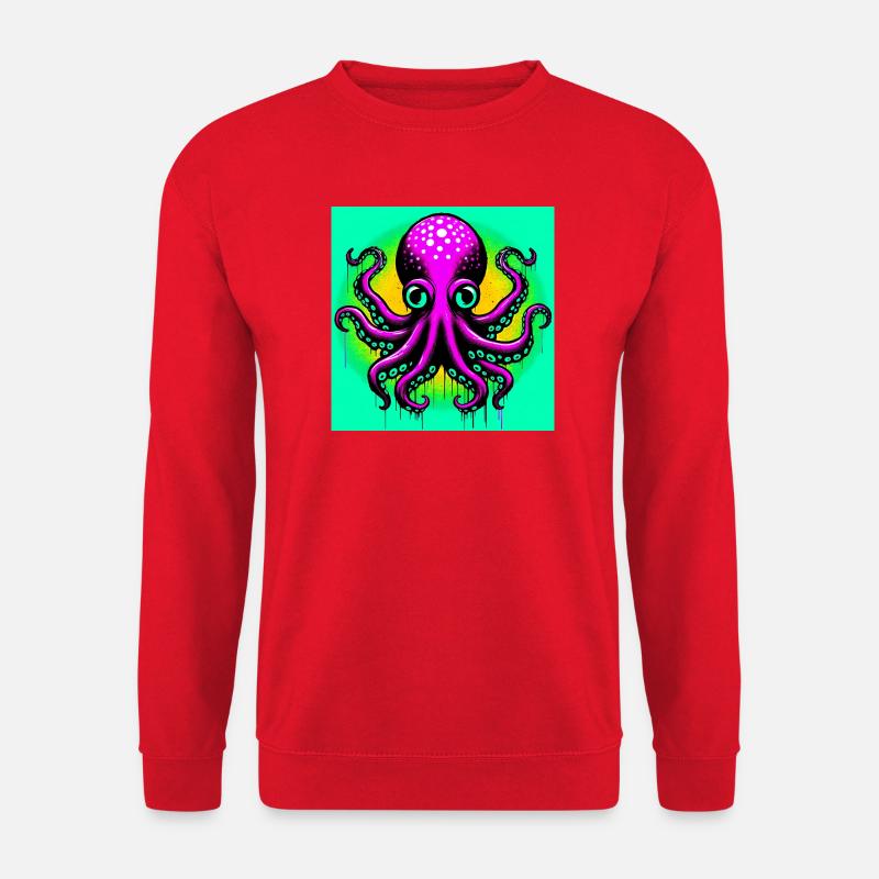 Octopus - Unisex Sweatshirt - red