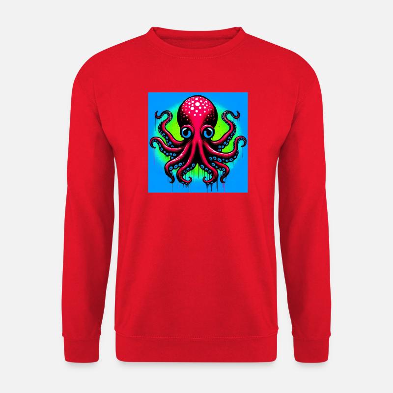 Octopus - Unisex Sweatshirt - red