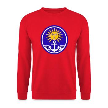 Greece Sun - Unisex Sweatshirt - red - Front - Alina (178cm) & Michal (187cm)