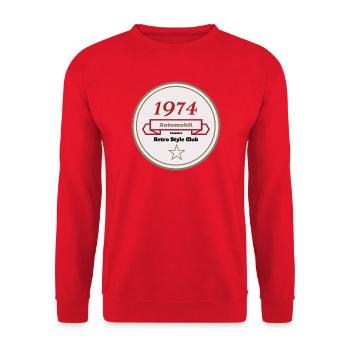 51_Motor_Club_-_RenkoDesign_1 - Unisex Pullover - Rot - Vorne - Alina (178cm) & Michal (187cm)