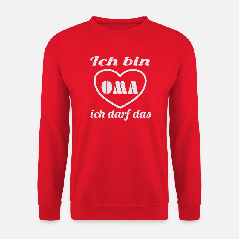 Herz Oma - Unisex Pullover - Rot