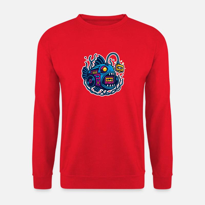 Mixtape-Anglerfisch - Unisex Pullover - Rot