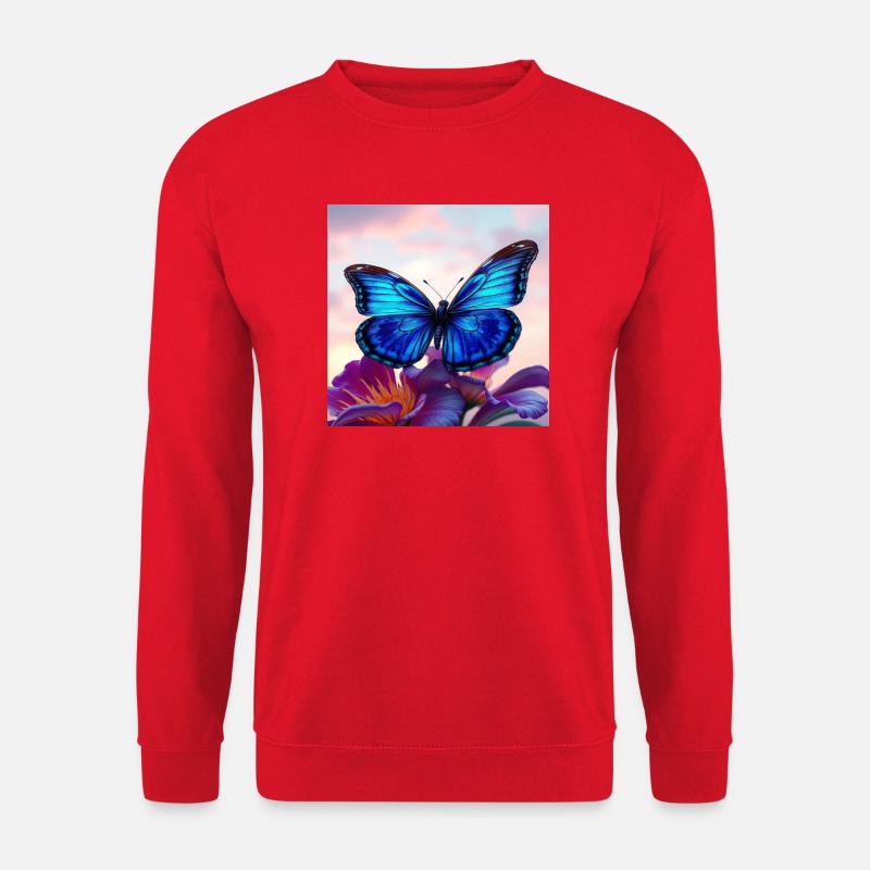 Schmetterling - Unisex Pullover - Rot