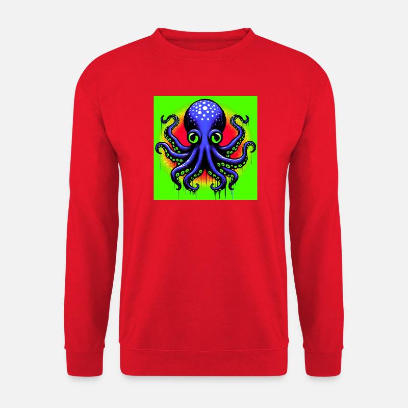 Octopus - Unisex Sweatshirt - red