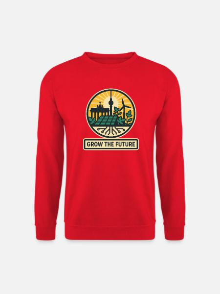 Grow the Future – Berlin - Unisex Pullover - Rot