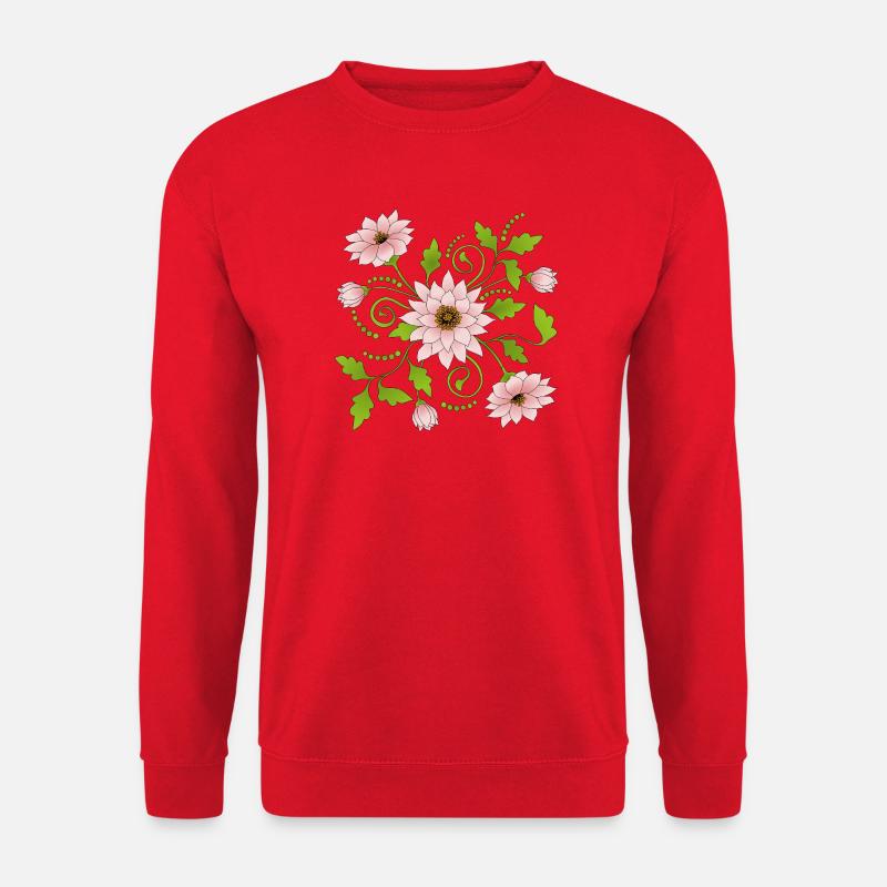 Blumen - Unisex Pullover - Rot