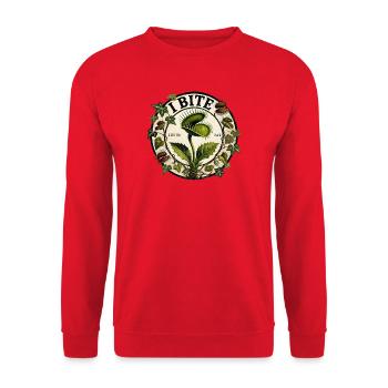Illustration de croissance végétale végétalienne - Sweat-shirt Unisexe - rouge - Devant - Alina (178cm) & Michal (187cm)