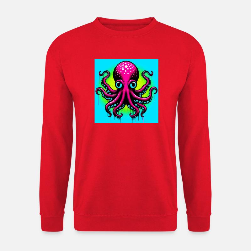 Krake - Unisex Pullover - Rot