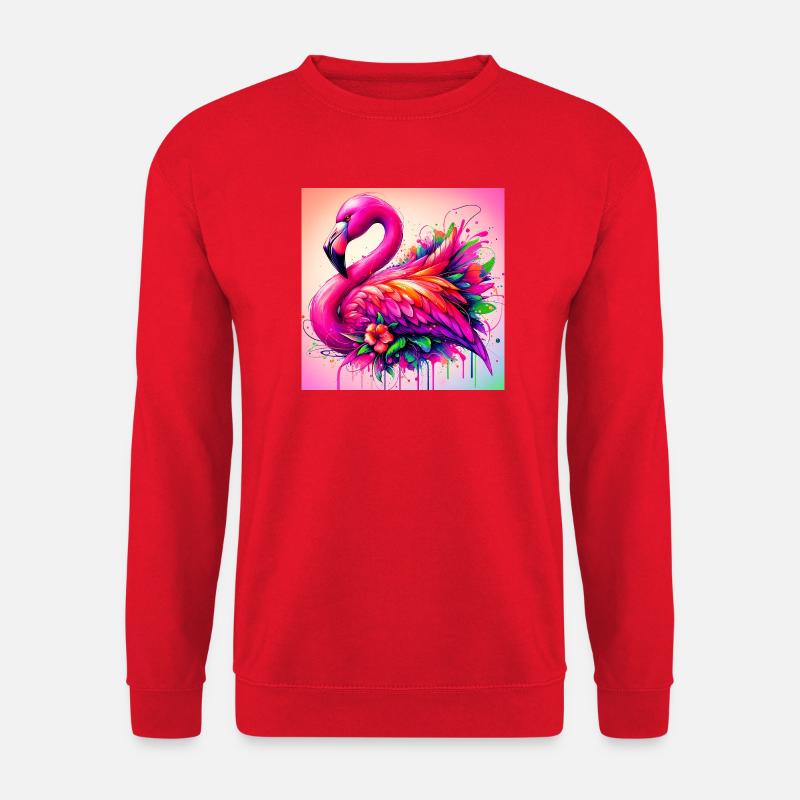 Flamingo - Unisex Pullover - Rot