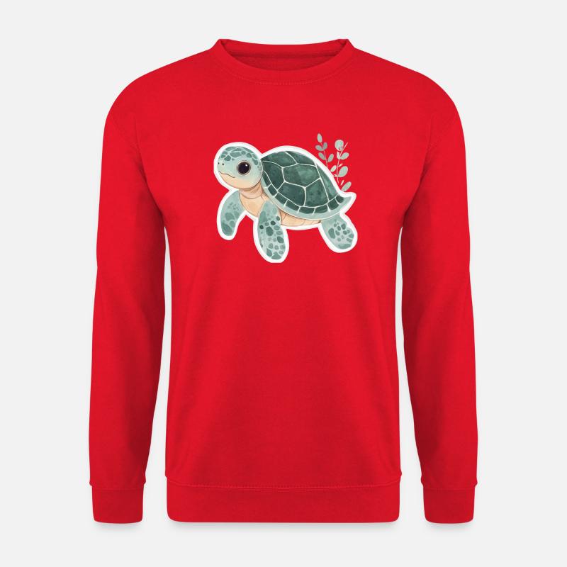 Schildkröte - Unisex Pullover - Rot