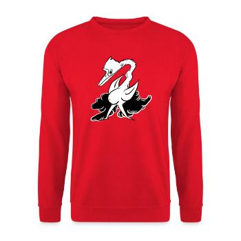 Animal menteur fantastique avec des attributs de vol - Sweat-shirt Unisexe - rouge - Devant - Alina (178cm) & Michal (187cm)