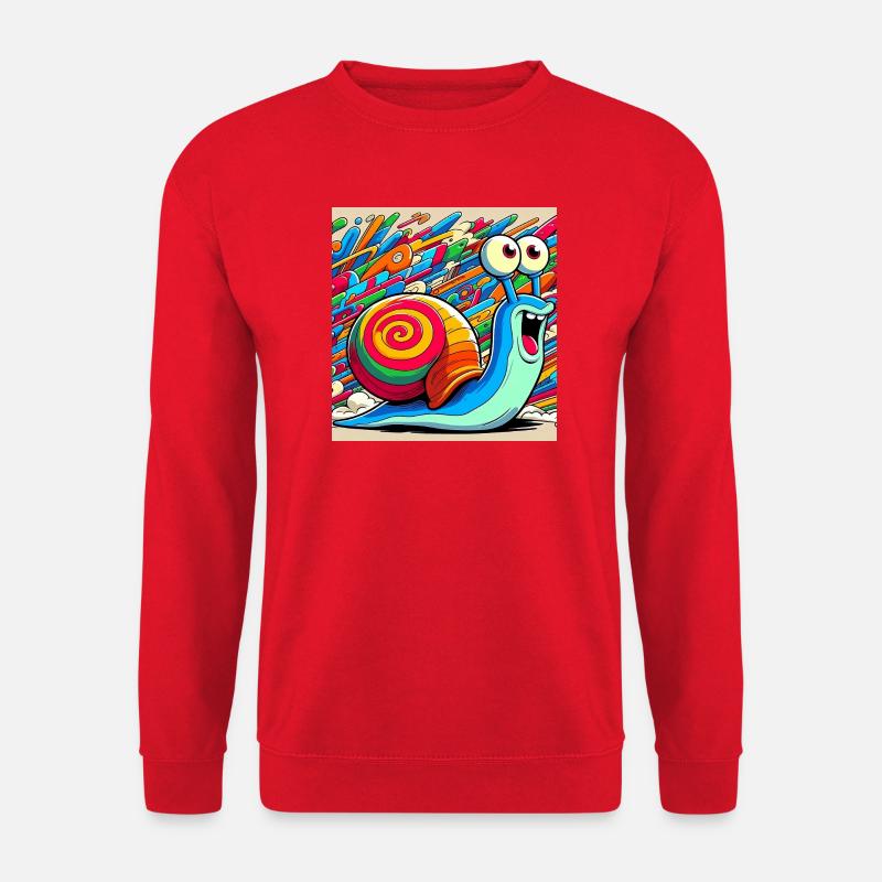 Schnecke - Unisex Pullover - Rot