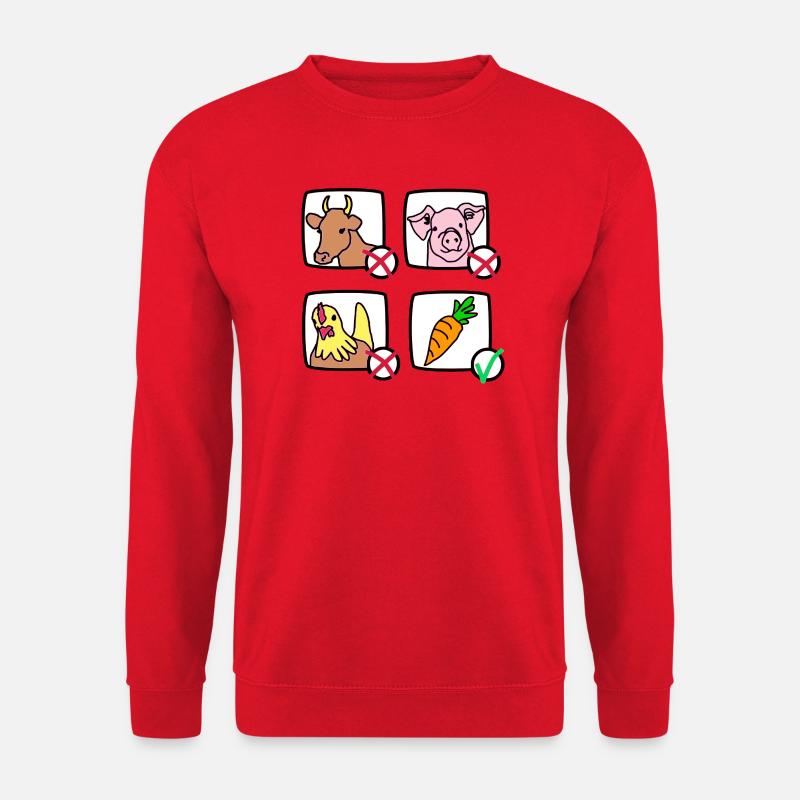 Vegetarisch international - Unisex Pullover - Rot