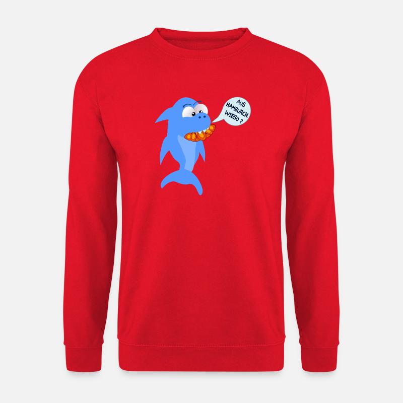 Hamburch Hamburg Franzbrötchen - Unisex Pullover - Rot