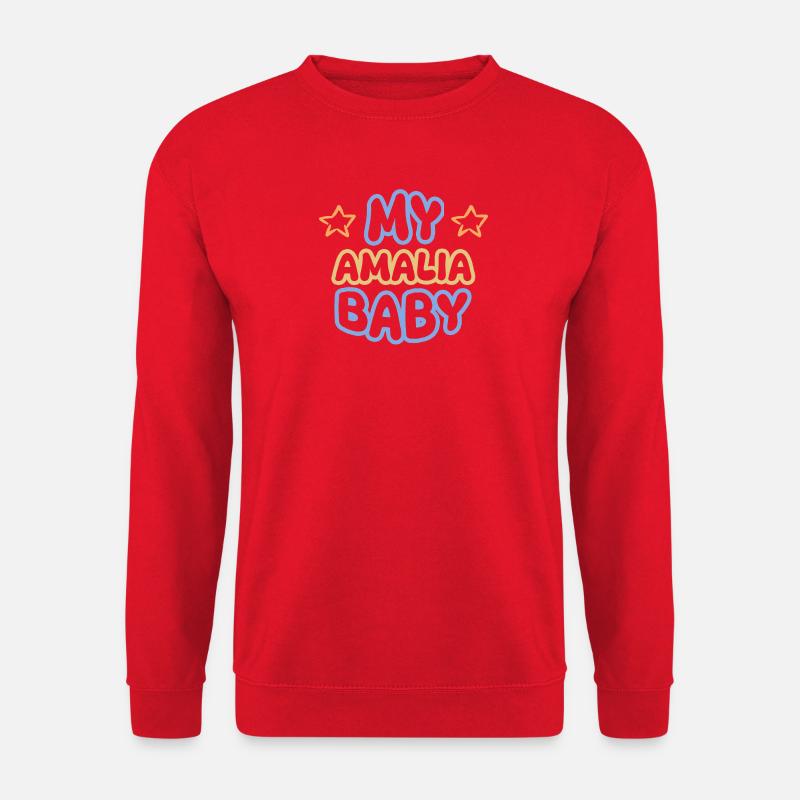 Vorname Amalia - Unisex Pullover - Rot