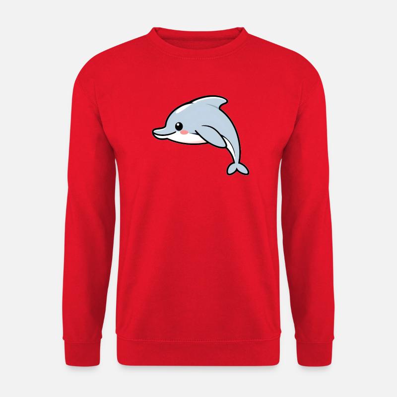 Delfin - Unisex Pullover - Rot