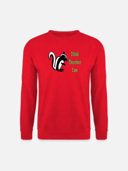 Humorvolle Skunk-Philosophie Zitat-Design - Unisex Pullover - Rot