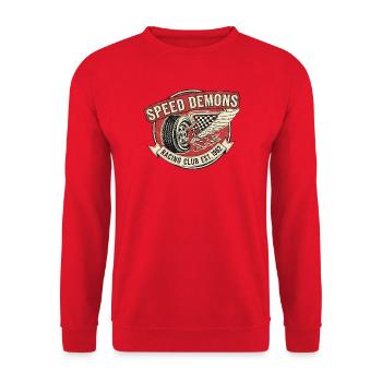 Speed Demons Motorsport Design - Sweat-shirt Unisexe - rouge - Devant - Alina (178cm) & Michal (187cm)