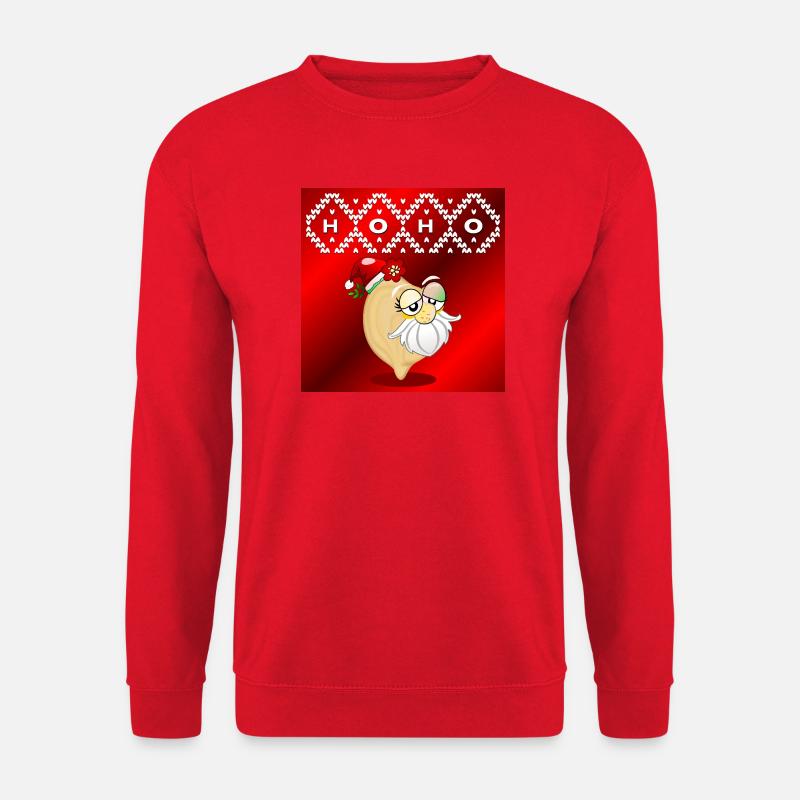 WEIHNACHTSMANN KICHERERBSEN - Unisex Pullover - Rot