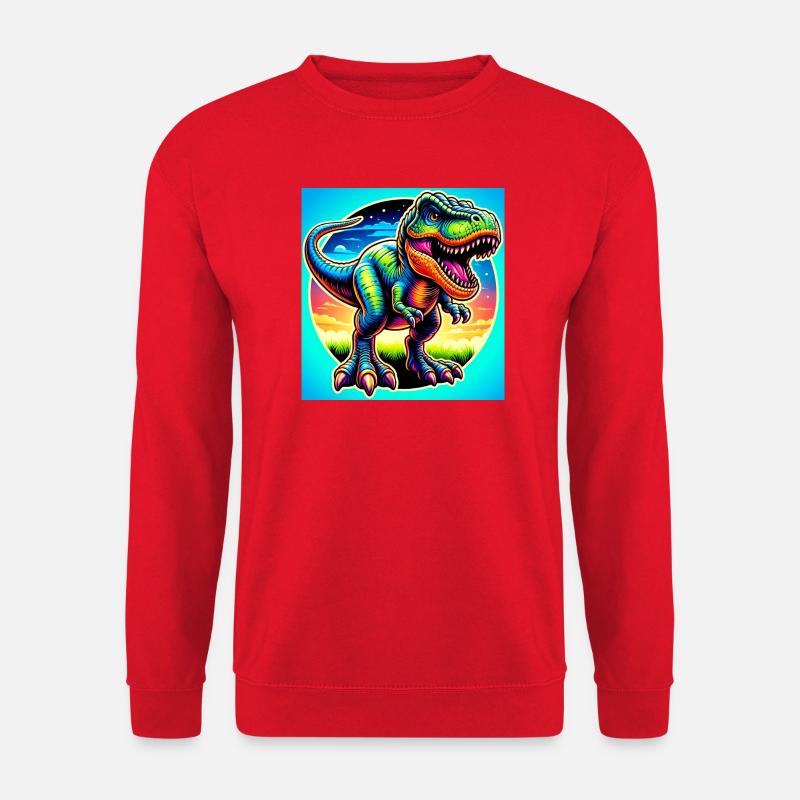 dinosaur - Unisex Sweatshirt - red
