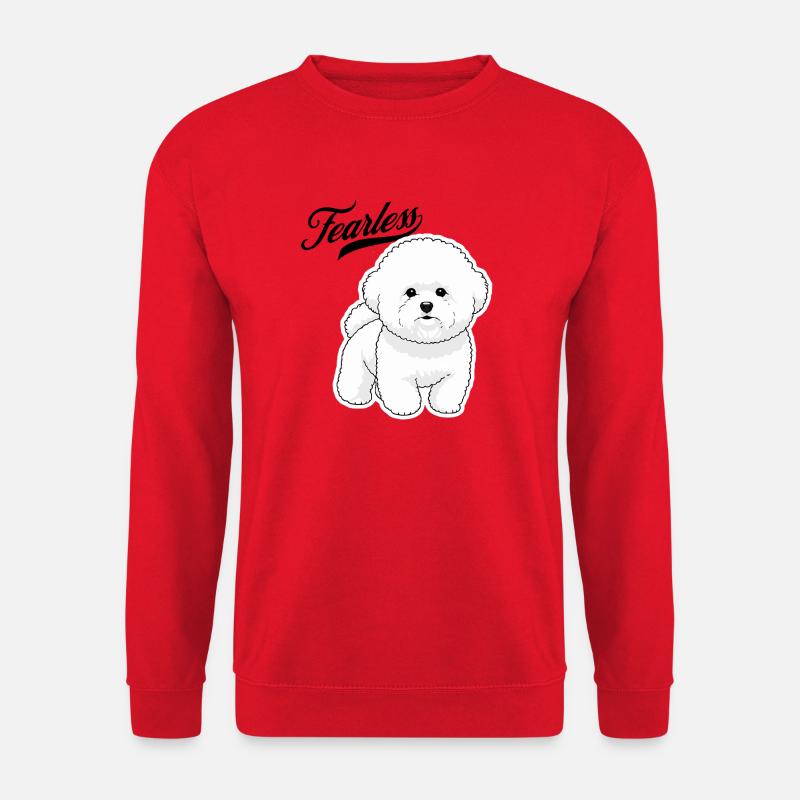 Furchtloser Pudel - Unisex Pullover - Rot