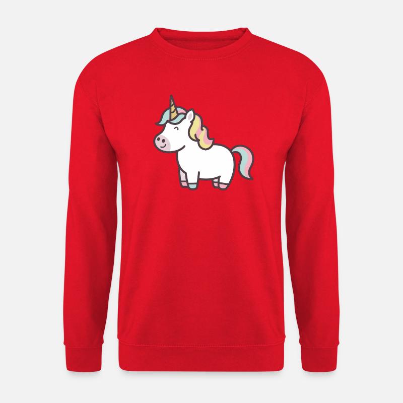Einhorn süßer Tierliebhaber - Unisex Pullover - Rot