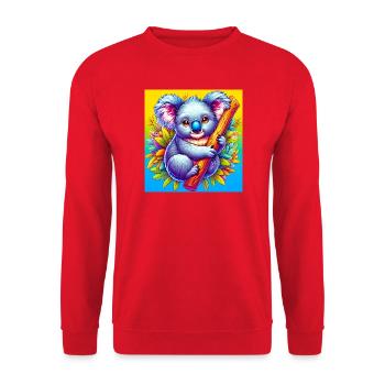 Koala - Sweat-shirt Unisexe - rouge - Devant - Alina (178cm) & Michal (187cm)