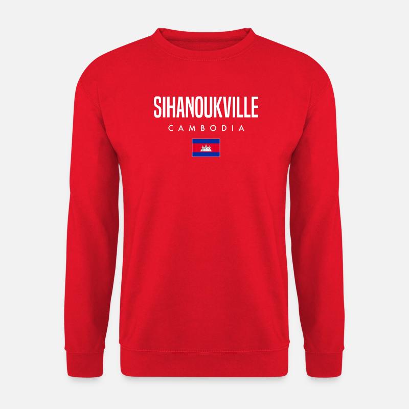 Sihanoukville Kambodscha Khmer - Unisex Pullover - Rot
