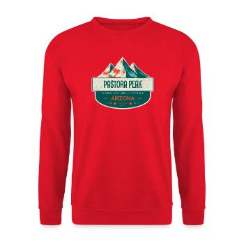 Pastora Peak, Carrizo Mountains, Arizona - Unisex Sweatshirt - red - Front - Alina (178cm) & Michal (187cm)