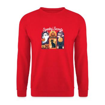 Spooky Halloween Spells Magical Night - Unisex Sweatshirt - red - Front - Alina (178cm) & Michal (187cm)