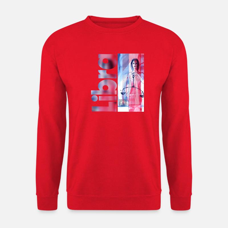 Sternzeichen Waage - Unisex Pullover - Rot