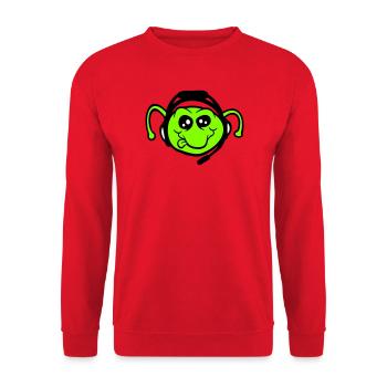 Gamer Headset Caterpillar Nerd Gaming Headphones Play - Unisex Sweatshirt - red - Front - Alina (178cm) & Michal (187cm)