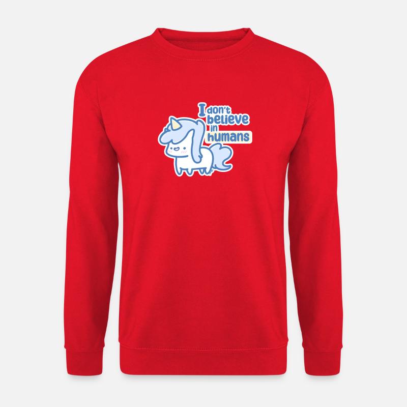 Skurriles Einhorn - Unisex Pullover - Rot