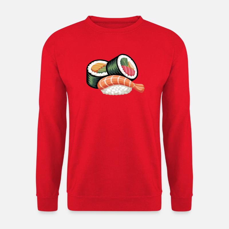 Einfache Sushi-Rolle - Unisex Pullover - Rot