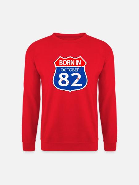 Born_in_October_82 - Unisex Sweatshirt - red