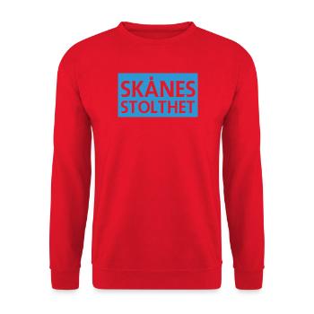 Skåne Pride Illustration - Unisex Sweatshirt - red - Front - Alina (178cm) & Michal (187cm)