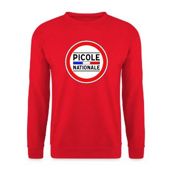 Nationale Trinkgasse Neues Design - Unisex Pullover - Rot - Vorne - Alina (178cm) & Michal (187cm)