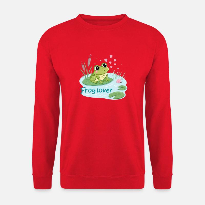 Frosch Gourmande Liebe - Unisex Pullover - Rot