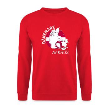 Aarhus - Unisex Pullover - Rot - Vorne - Alina (178cm) & Michal (187cm)